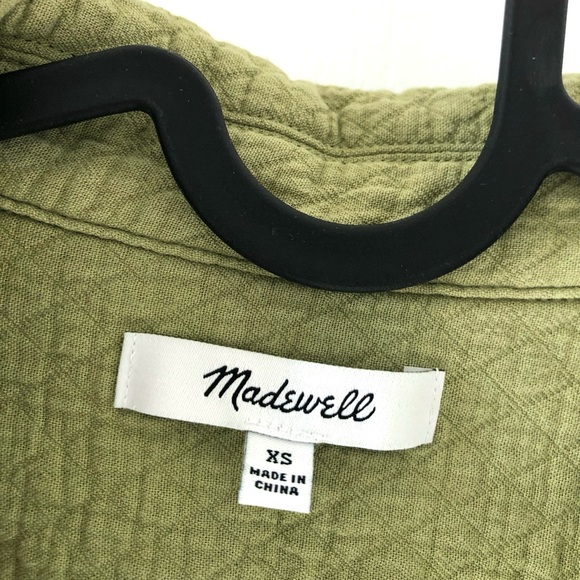 Madewell Sage Green Quilted Utility Jacket - Picture 2 of 6